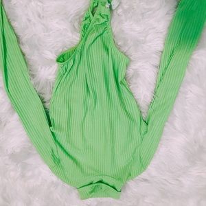 lime green bodysuit | prettylittlething